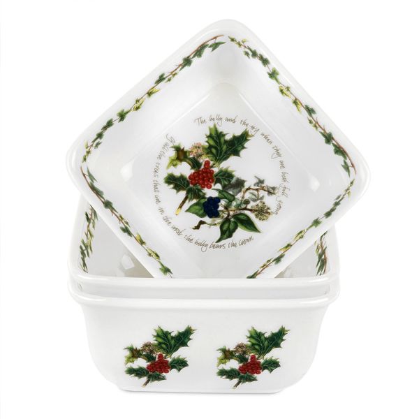 The Holly & Ivy Square Dish Set