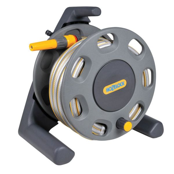 Compact Reel 30m with 25m Hose & Nozzle, Watering