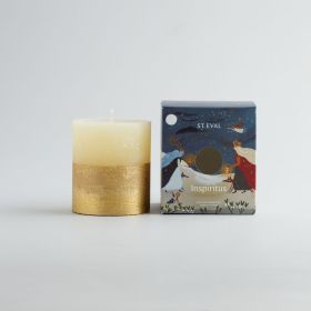 Inspiritus Gold Half Dipped Pillar Candle