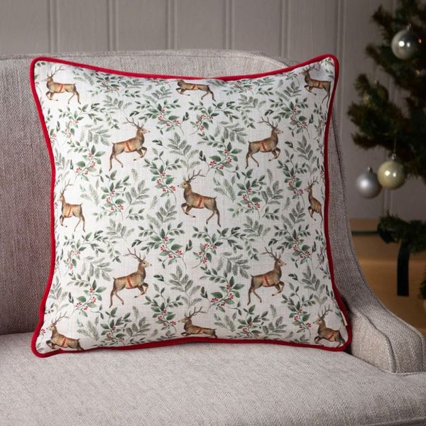 Festive Reindeer Cushion - 43cm x 43cm