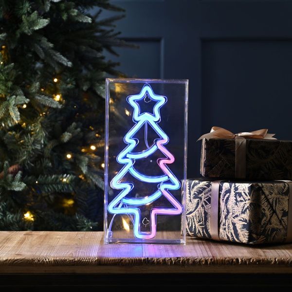 Neon Sign Christmas Tree 30cm