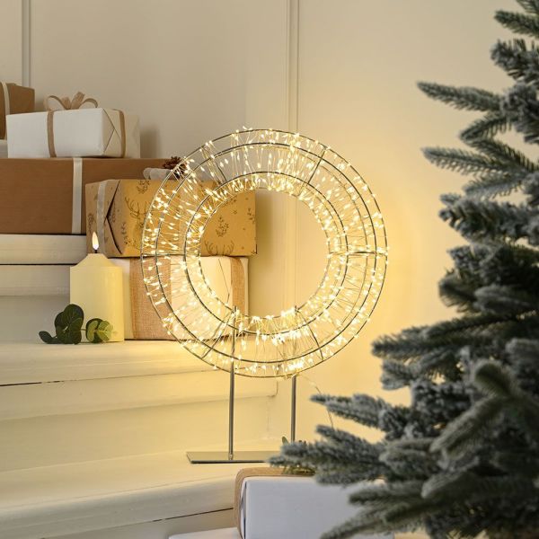 Dewdrop Wreath 45cm 720 Warm White LED