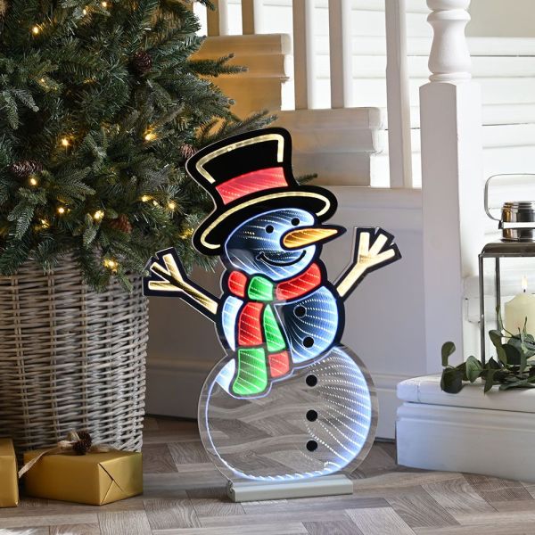 Infinity Standing Snowman Light 60cm