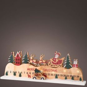 LED Scene Santa Sleigh Countdown 