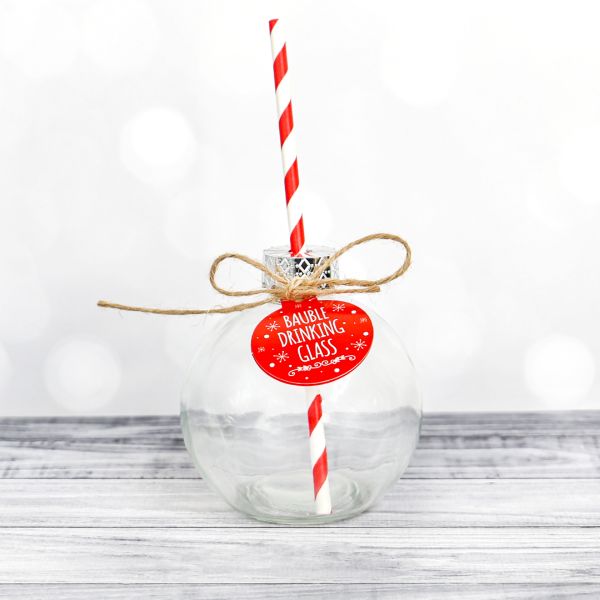 christmas drinking glass baubles